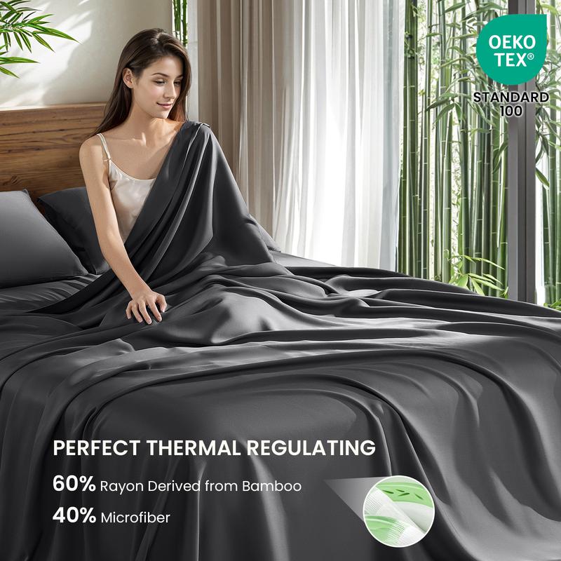 Bamboo Cooling Sheet Set kuyami
